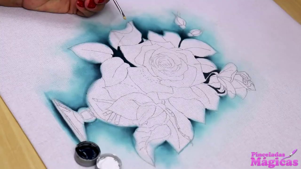 Prof. Márcia Spassapan - Workshop De Rosas | Escola De Pintura Pinceladas Mágicas