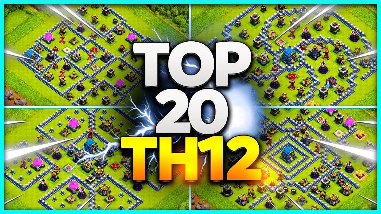 INSANE BEST TH12 BASE LINK WAR/TROPHY Layouts (Top20) Clash of Clans - Town Hall 12 War Base