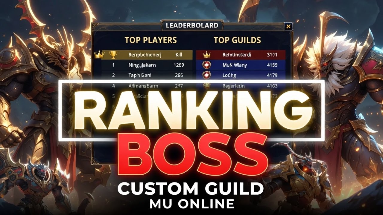 CRIANDO RANKING CUSTOM BOSS / CUSTOM BOSS GUILD! MU ONLINE | LOUIS EMULATOR! MUEMU!
