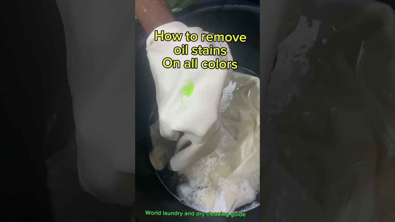 Easy way to remove oil stains from clothes