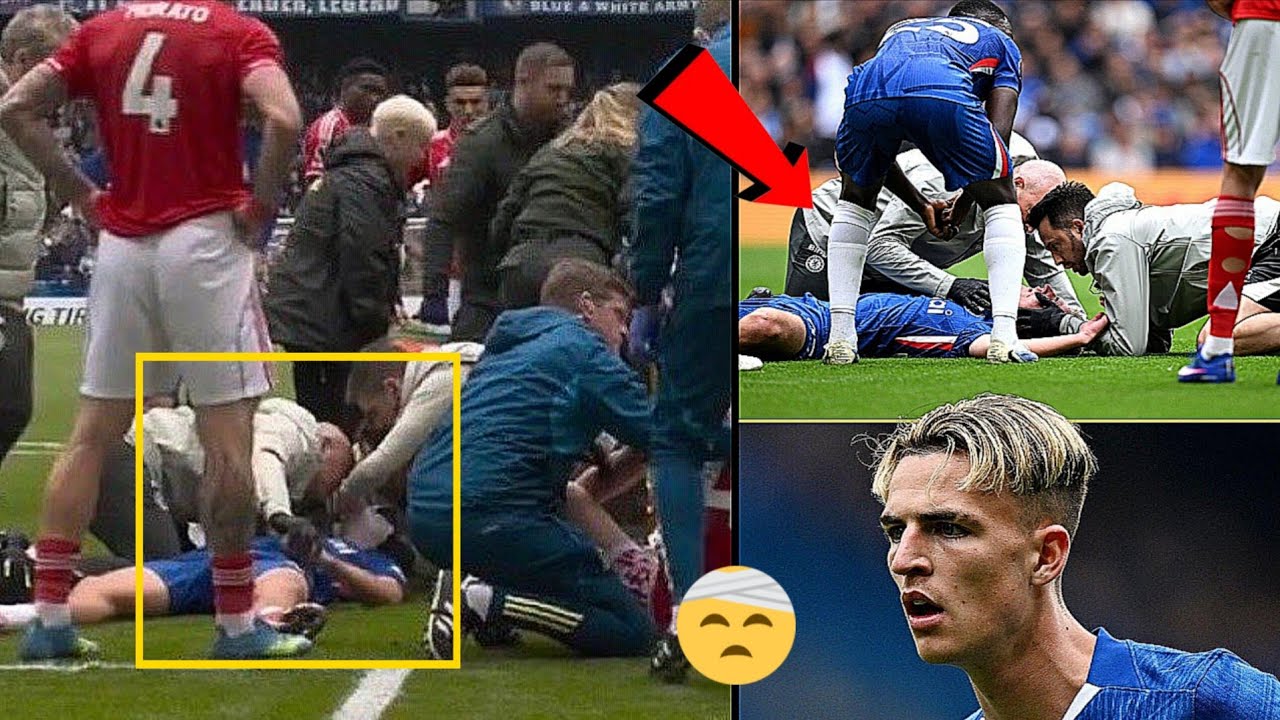 🤕 Jesse Derry COLLIDING with Abbott and getting head injury vs Nottm Forest