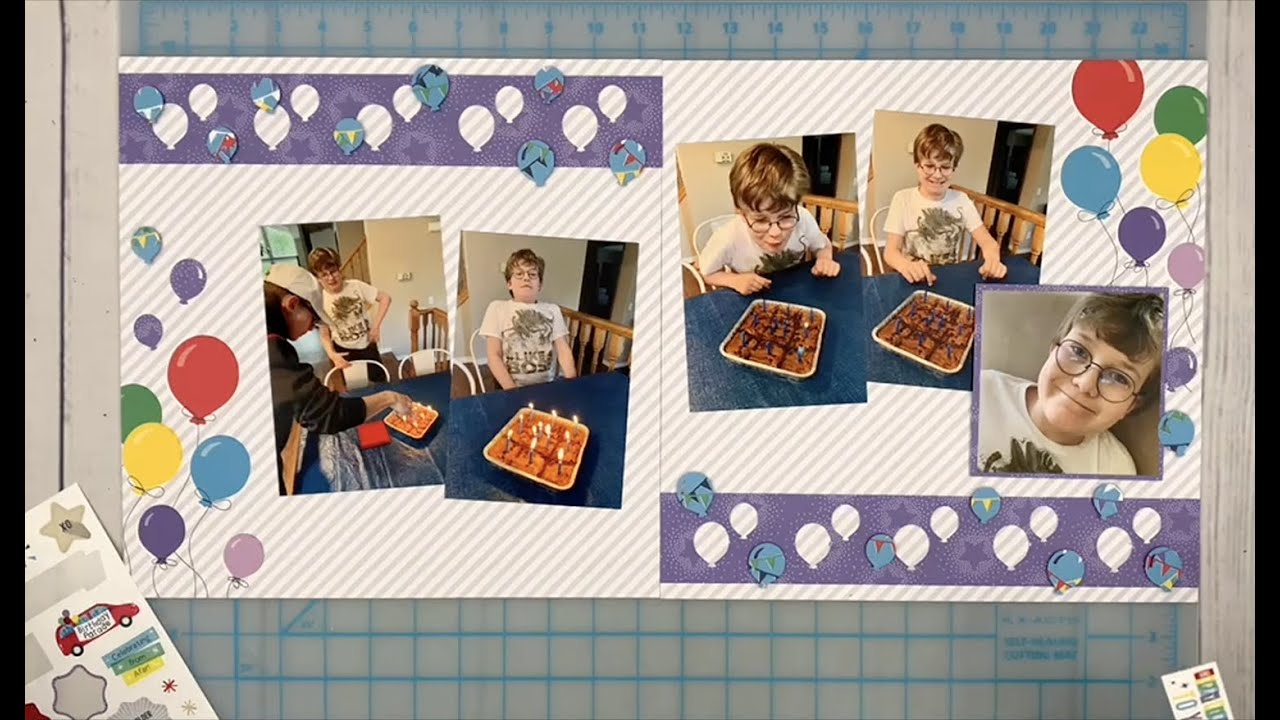 Party Like a Pro With These Quick Birthday Scrapbook Layouts by Creative Memories