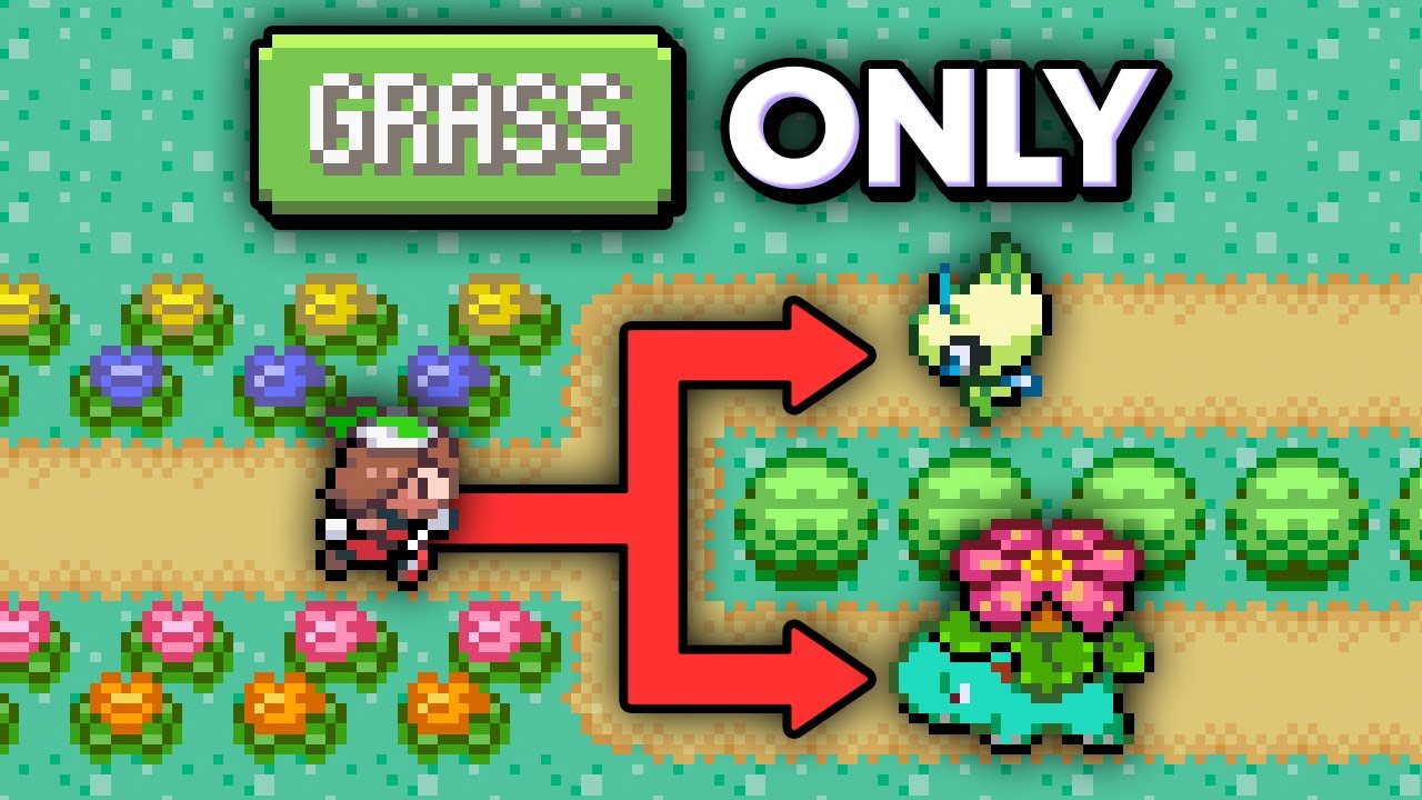 Can you beat Emerald Rogue with only GRASS type Pokemon?