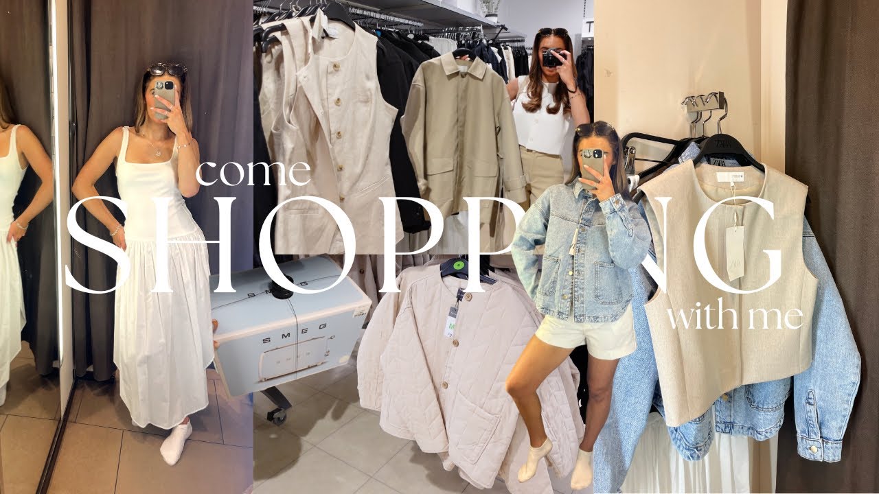 COME SHOP WITH ME | Zara, Primark, H&M, Tkmaxx & more + changing room try on | shopping vlog 2025 uk