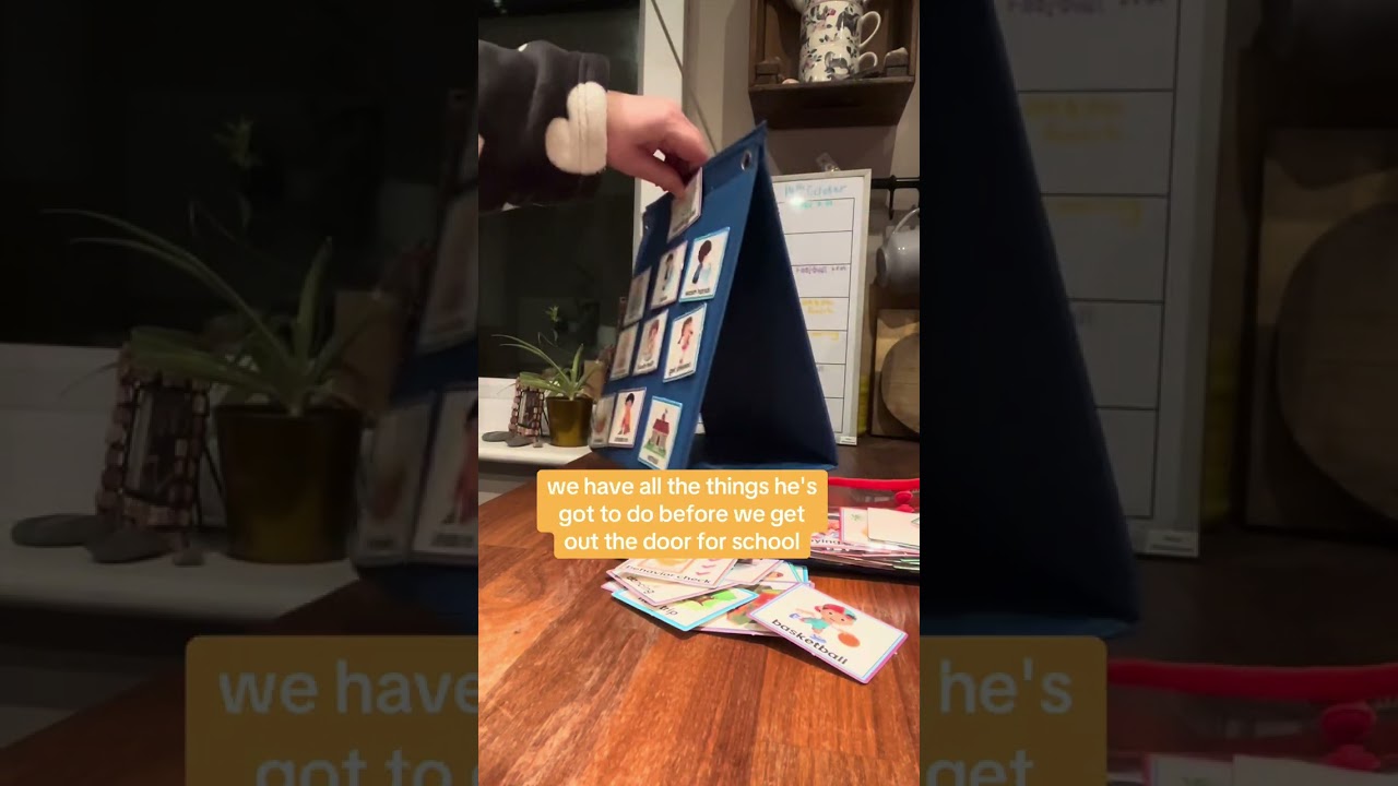 Morning routine hack for adhd kids: simplify with a task board 