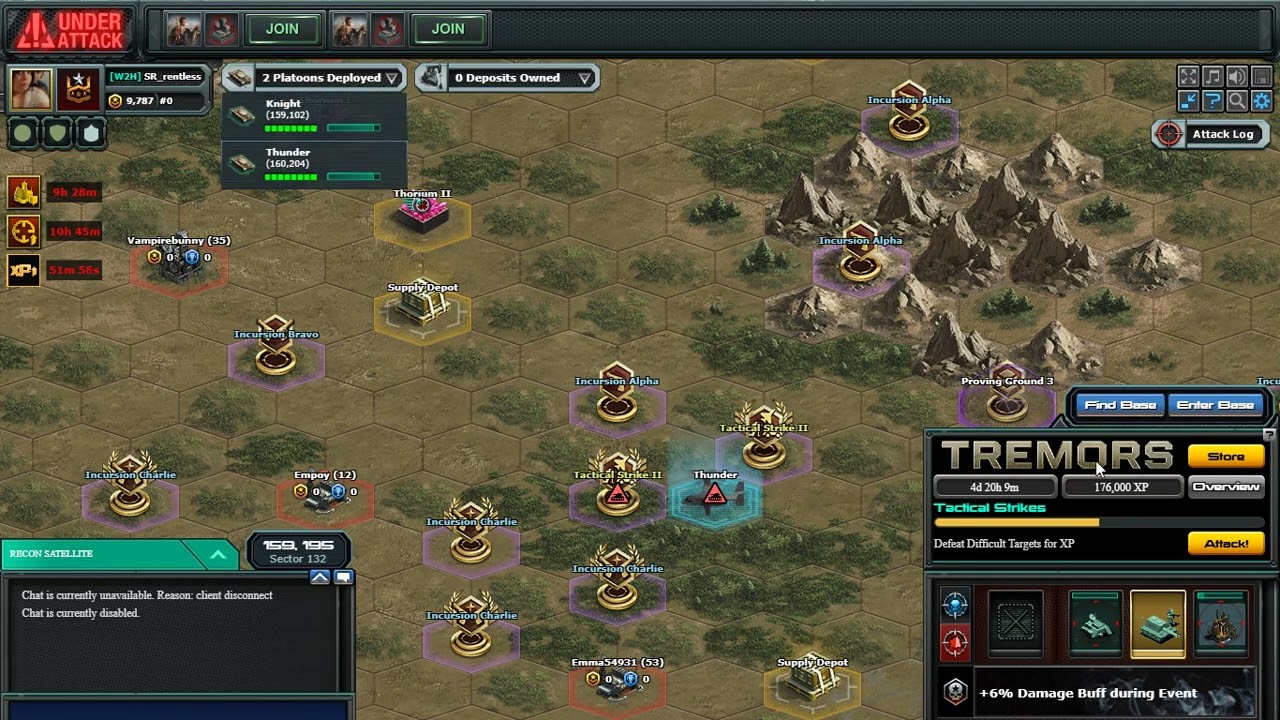 evento tremors 2025 bases tact 1, 2 multi attack no bloodfang