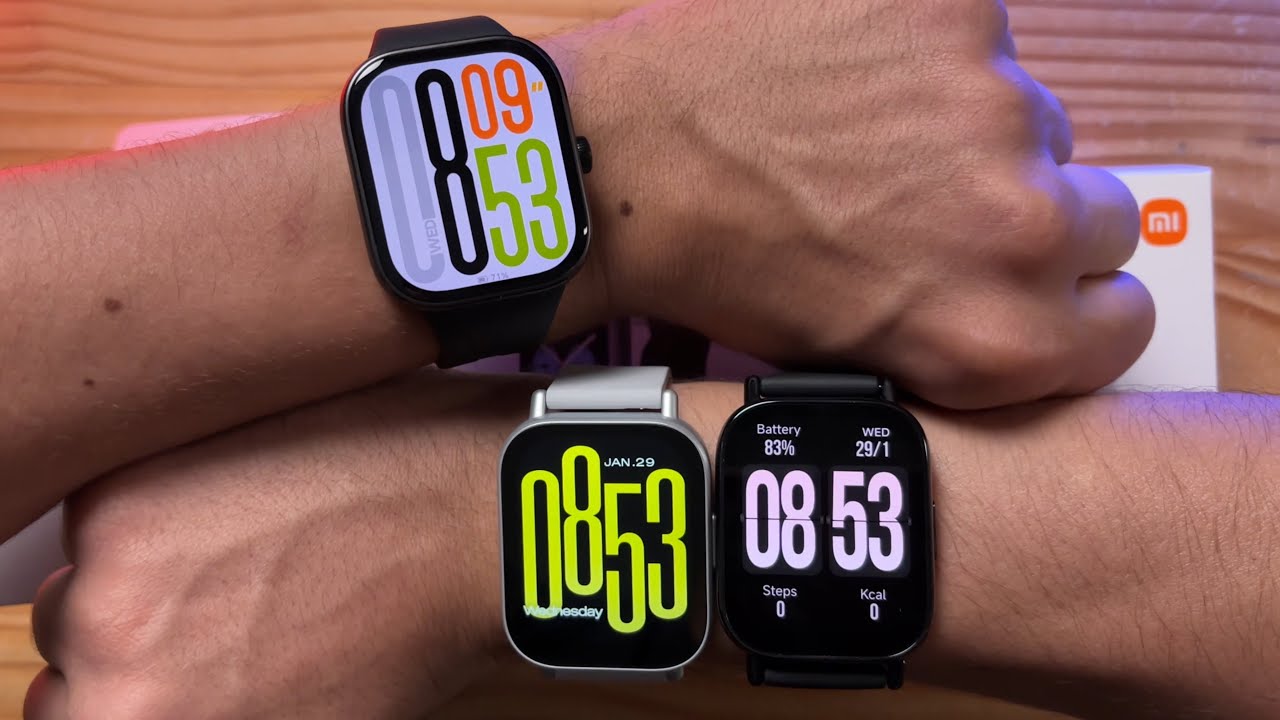 Toda a geração Redmi Watch 5 / 5 Lite e 5 Active - Qual escolher ? Comparativo é Analise
