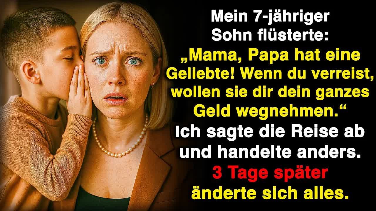 Mein Sohn flüsterte： „Mama, Papa hat eine Geliebte – und sie wollen dir dein ganzes Geld wegnehm