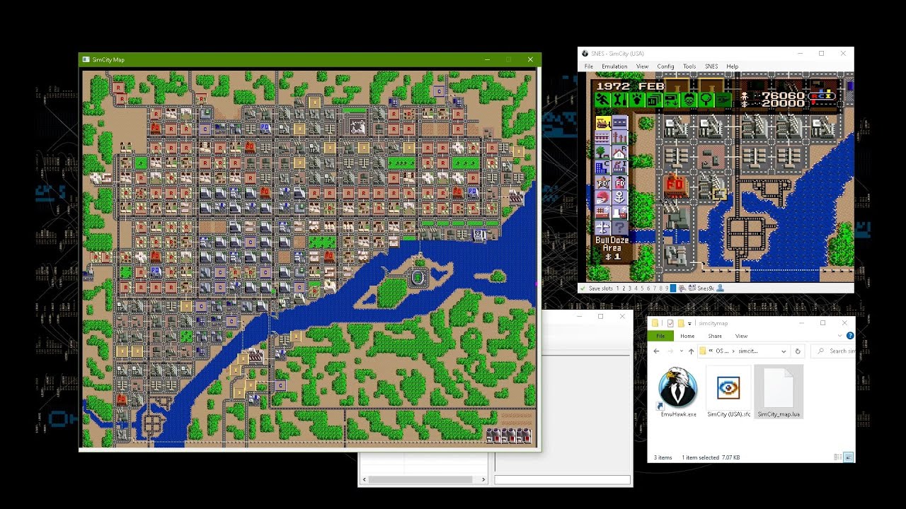 SimCity SNES map viewer script