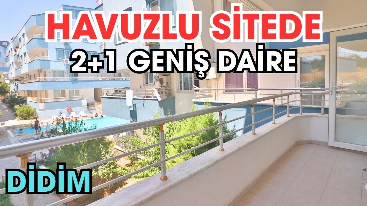 DİDİM SATILIK HAVUZLU SİTEDE 2+1 GENİŞ DAİRE #youtube #trending