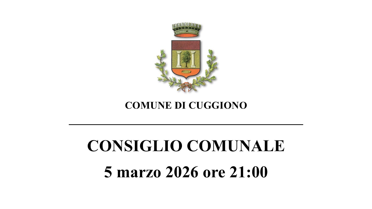 Consiglio Comunale del 5 marzo 2026