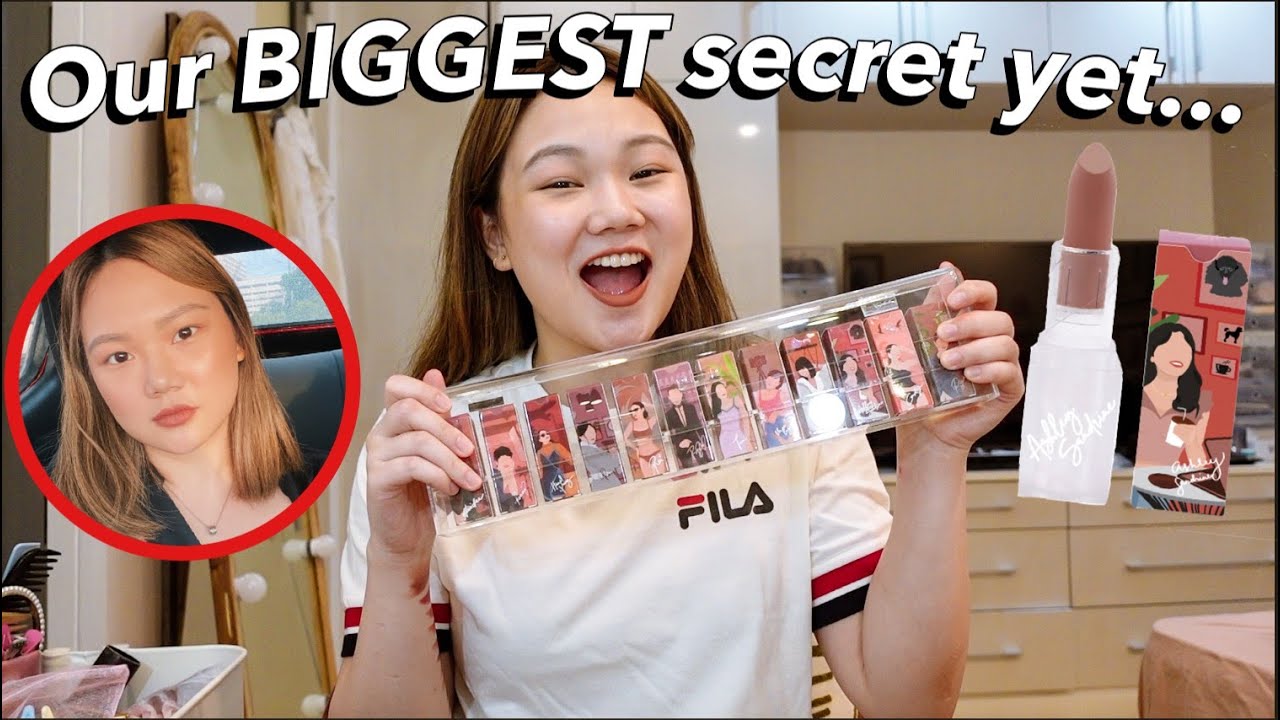 OUR BIGGEST SECRET YET! FINALLY SHARING WITH YOU OUR LIPSTICK COLLABORATION! GRWM! | ASHLEY SANDRINE