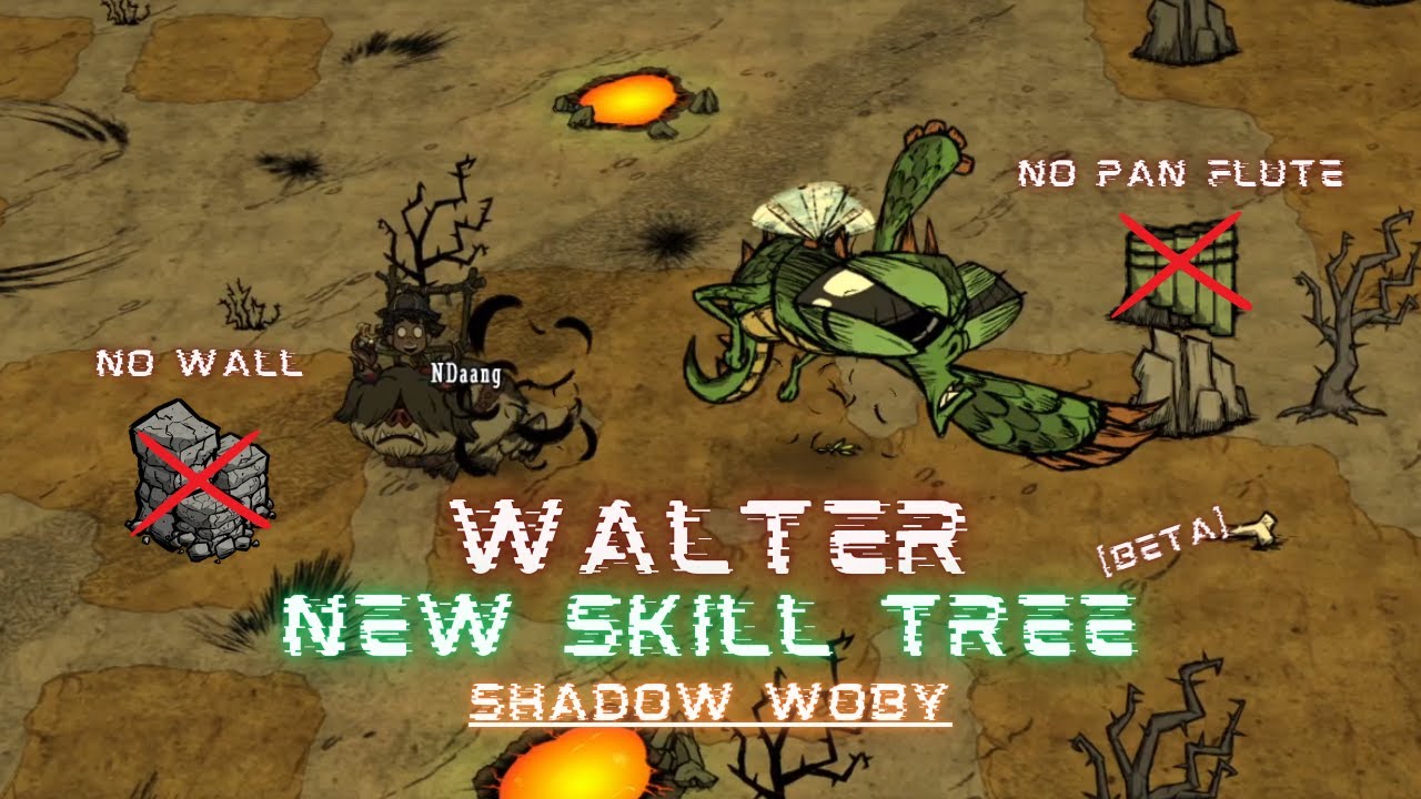Teleporting Woby vs. Dragonfly! | Walter New Skill Tree - Don't Starve Together [BETA]