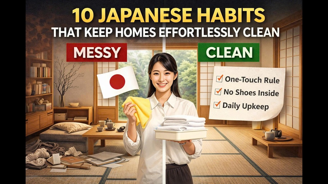 10 Japanese Habits That Keep Homes Effortlessly Clean | Tiny Habit Lab