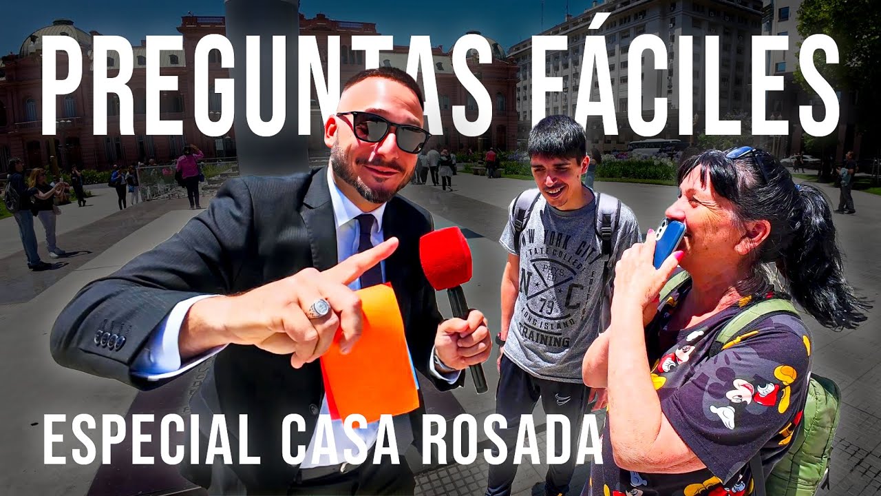 PREGUNTAS FÁCILES en LA CASA ROSADA con Tomi Munaretto #preguntasfáciles