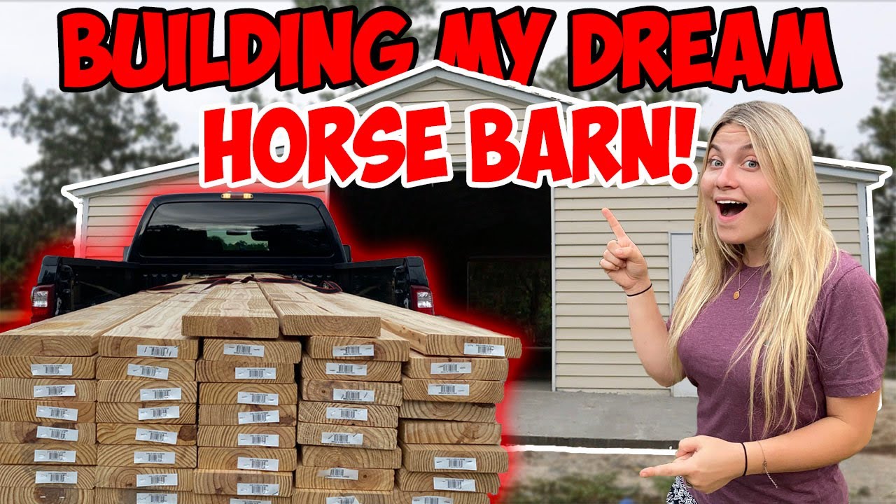 BUILDING MY DREAM HORSE BARN PART 1! | Saved a Turtle Ran Over By a Car!