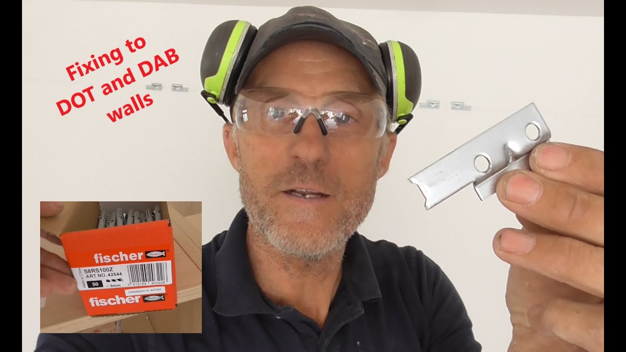 Using CHEAP fixings to fit kitchen wall unit brackets to DOT and DAB  plasterboard walls