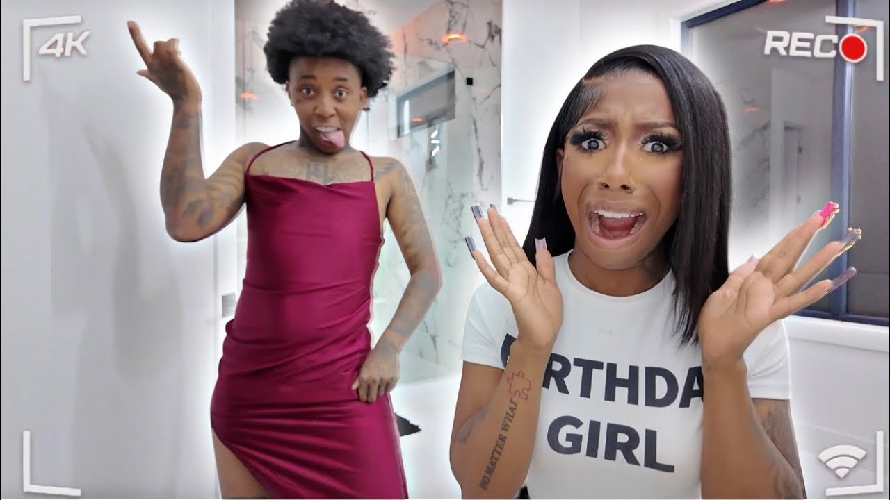 STEALING FIANCÉE BIRTHDAY & WEARING DRESSES 👗 * HILARIOUS * 😳