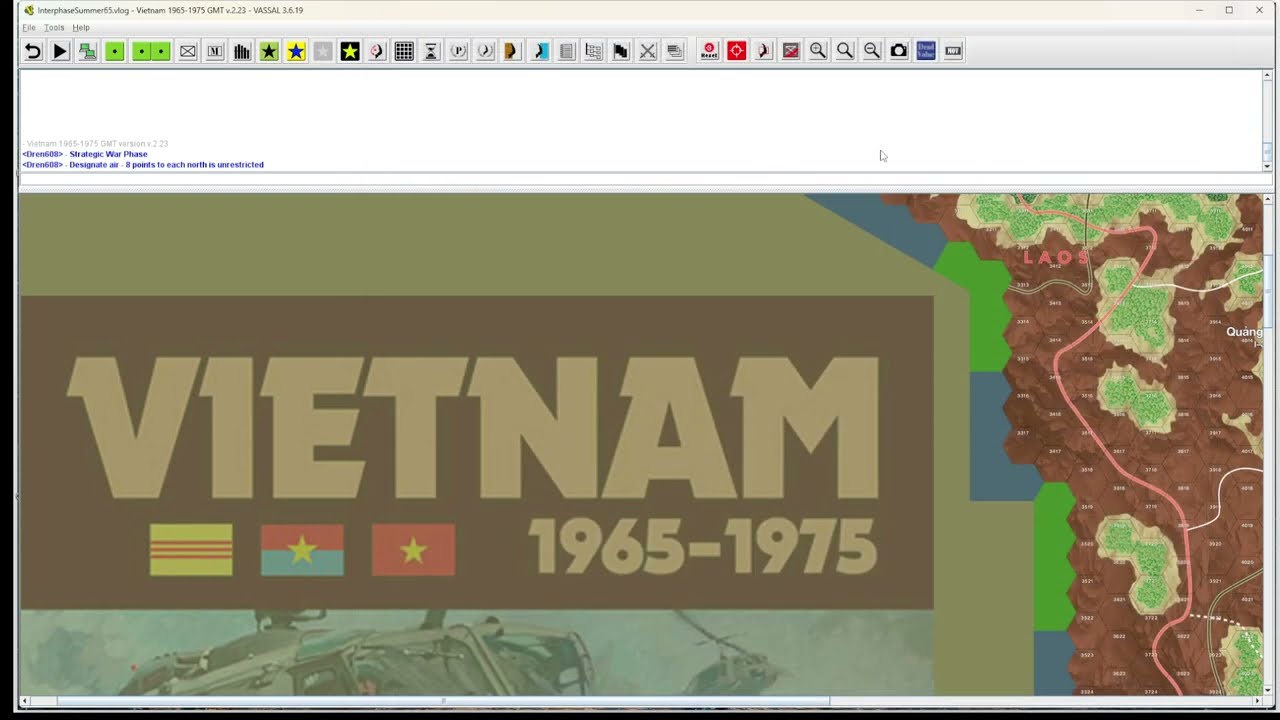 GMT Vietnam 1965-1975 Battle for Vietnam Summer 65 Interphase using Vassal module How to series pt1