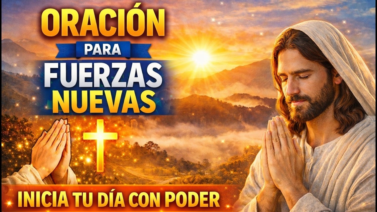 🌅 ORACION MAÑANERA PARA RECIBIR FUERZAS NUEVAS | Comienza el Día con Energía y Esperanza