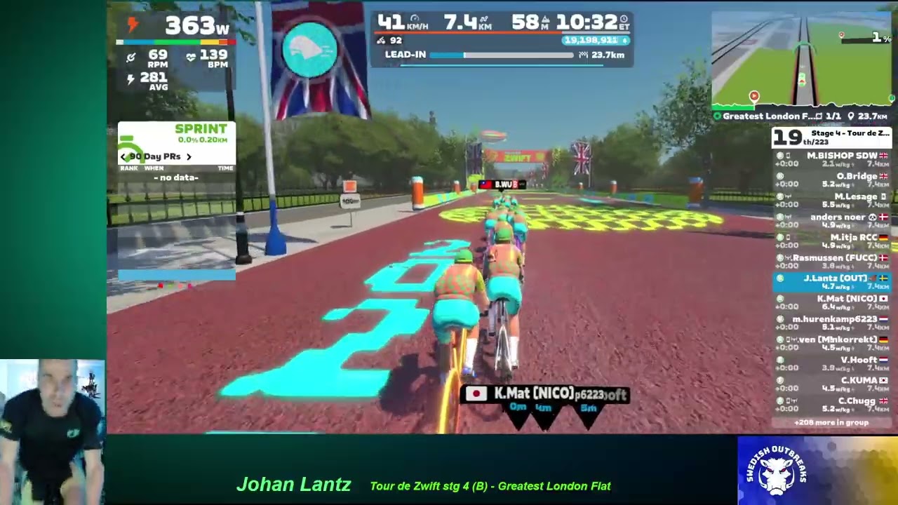 Tour de Zwift Stage 4 (B) Greatest London Flat