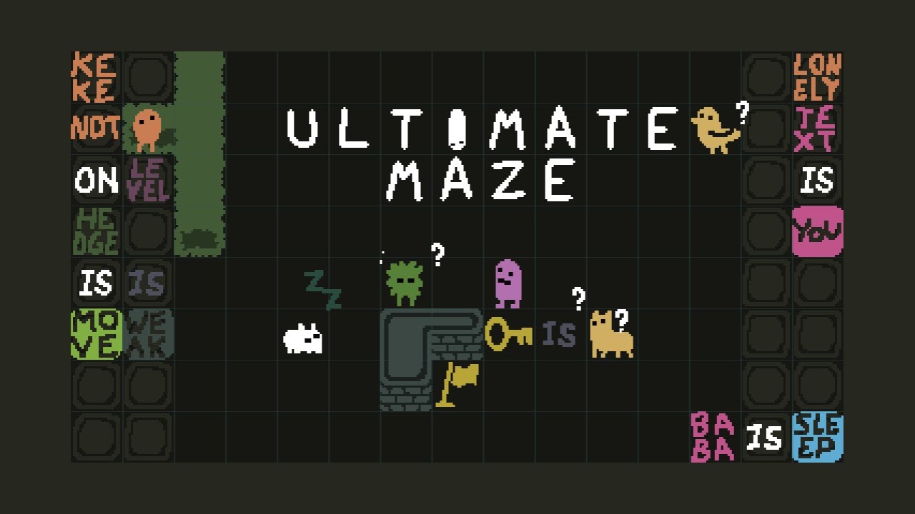 [BABA is YOU spoiler] ???-12: ultimate maze / LEVEL is