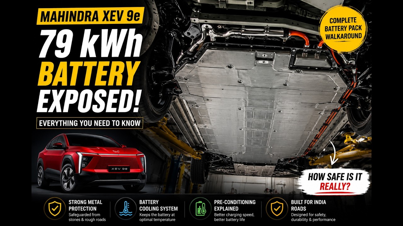 Mahindra XEV 9S / 9e 79 kWh Battery EXPOSED! | How Safe Is It Really?