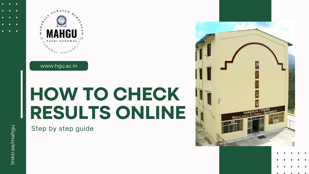 How to Check Result Online | Maharaja Agrasen Himalayan Garhwal University | Uttarakhand
