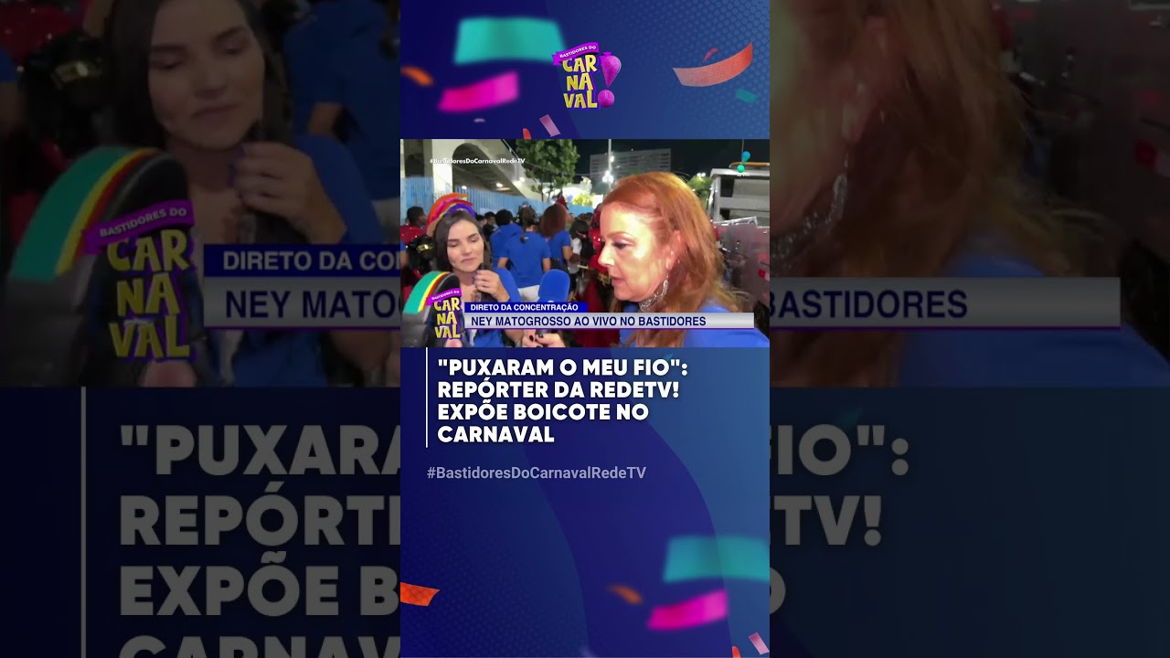 Tentaram Boicotar? Rep&oacute;rter exp&otilde;e tens&atilde;o na avenida: &ldquo;Puxaram o meu fio&rdquo;