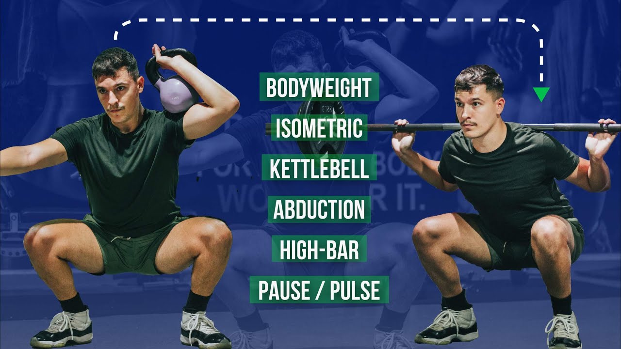 7 Squat Variations - Progress Your Squat Without Adding More Weight