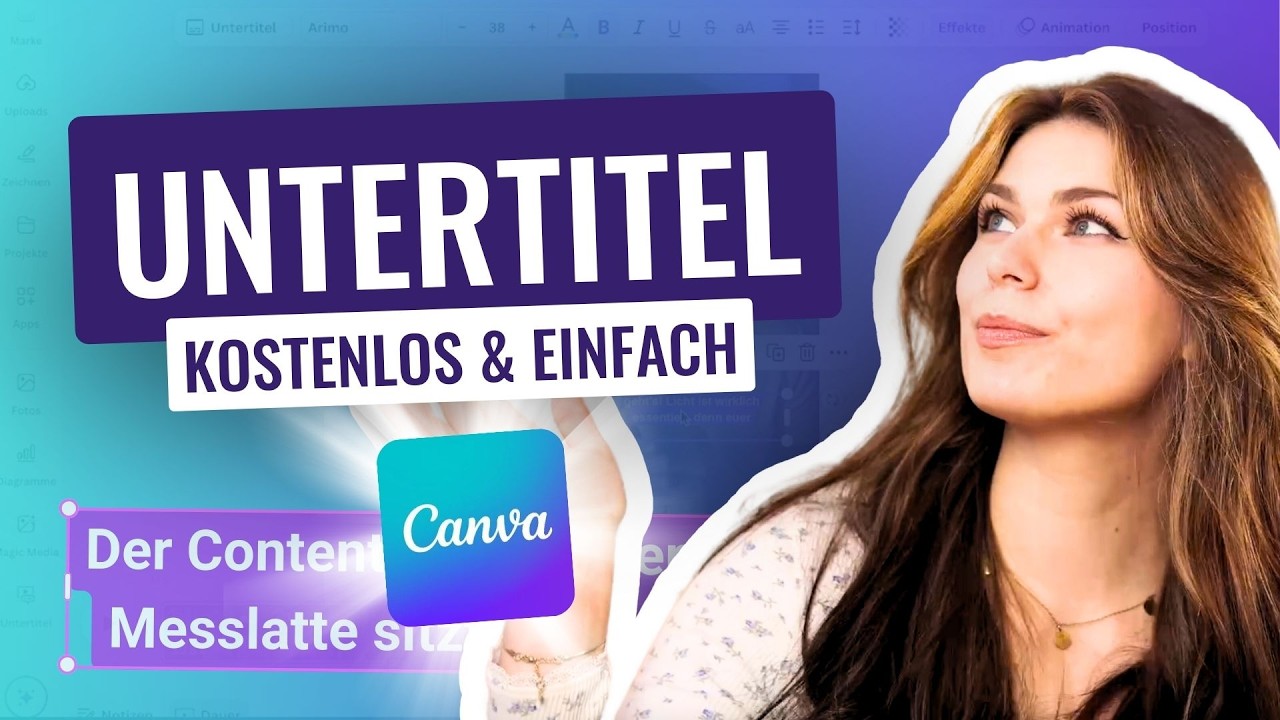 🎬 Untertitel kostenlos erstellen mit Canva – Die beste Alternative zu CapCut?
