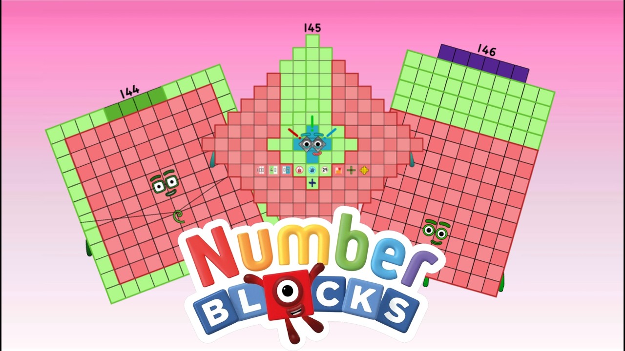 Sprunki OC NumberBlock 144, 145, 146 Phase 4 #sprunki #animation #numberblocks