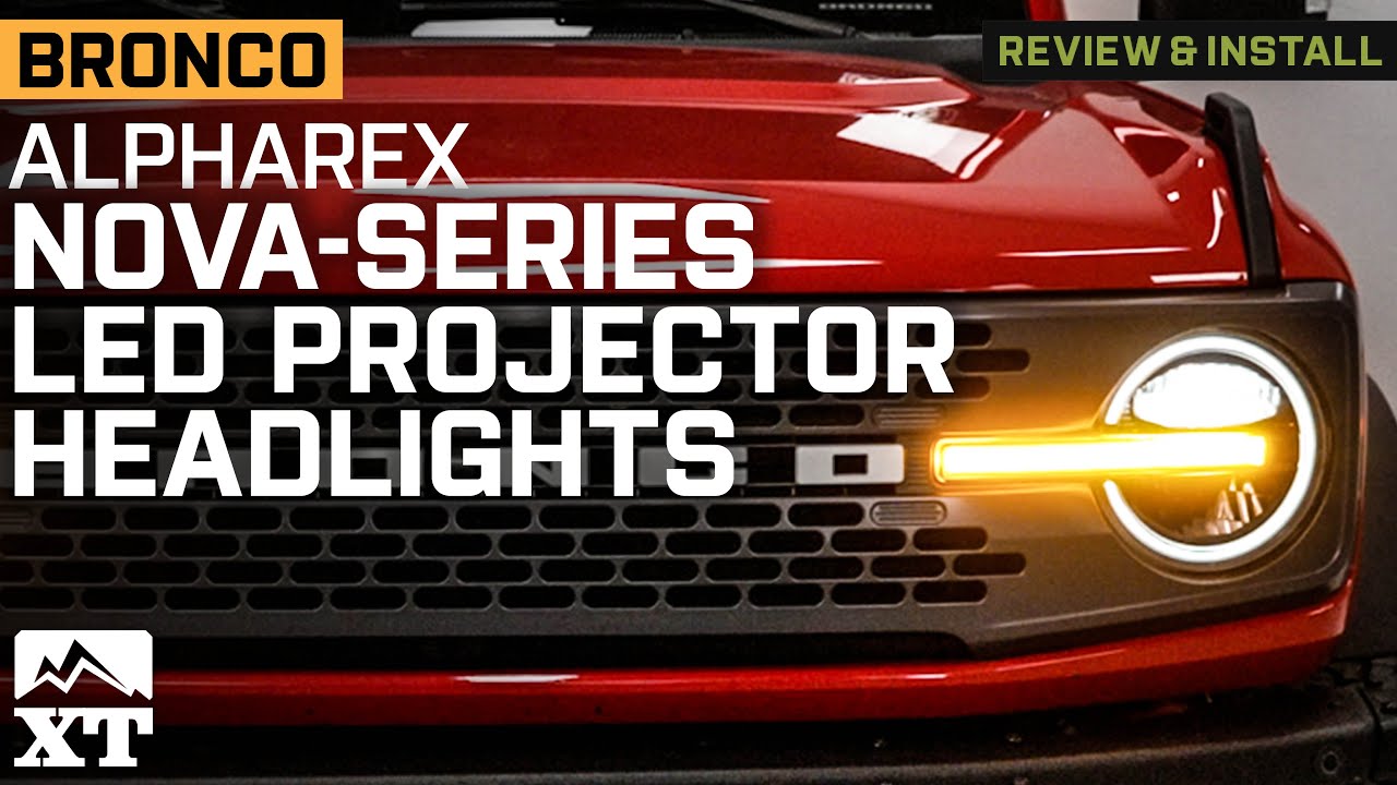 2021-2024 Bronco AlphaRex NOVA-Series LED Projector Headlights Review & Install