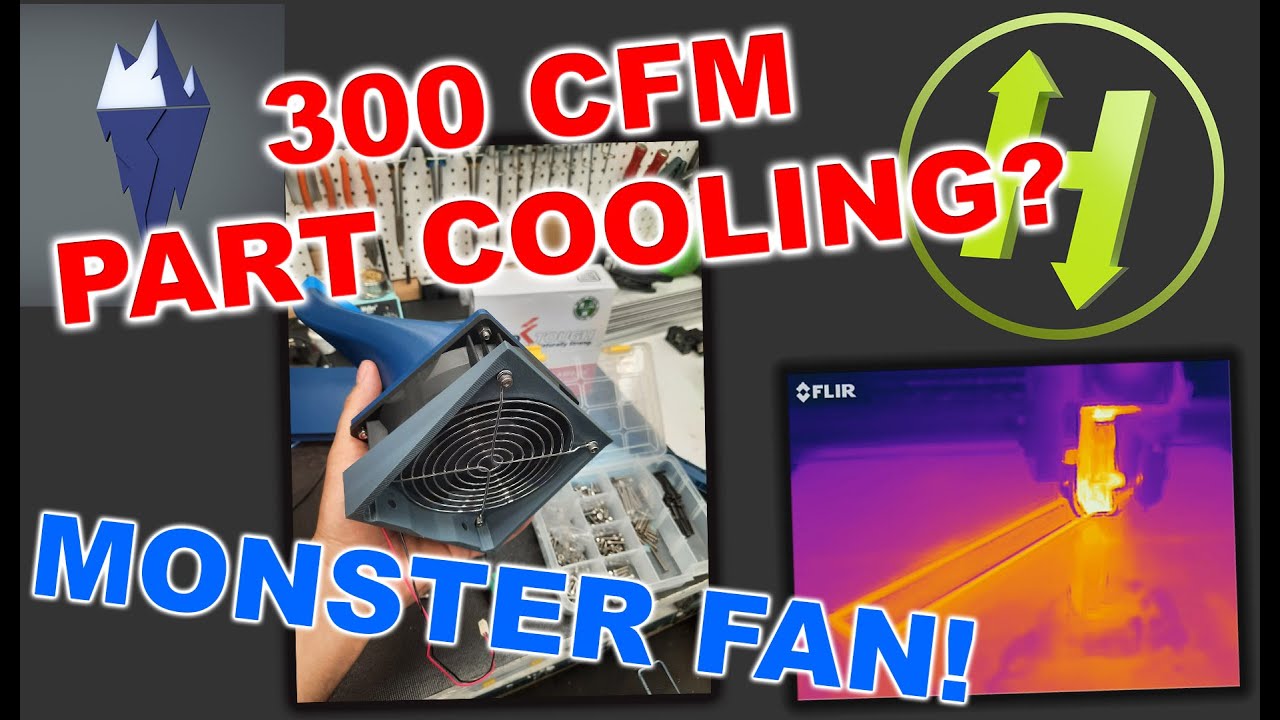 Охлаждающий вентилятор для 3D-принтера Ultimate - 5015 против Berd-Air против 300CFM Mega Cooling