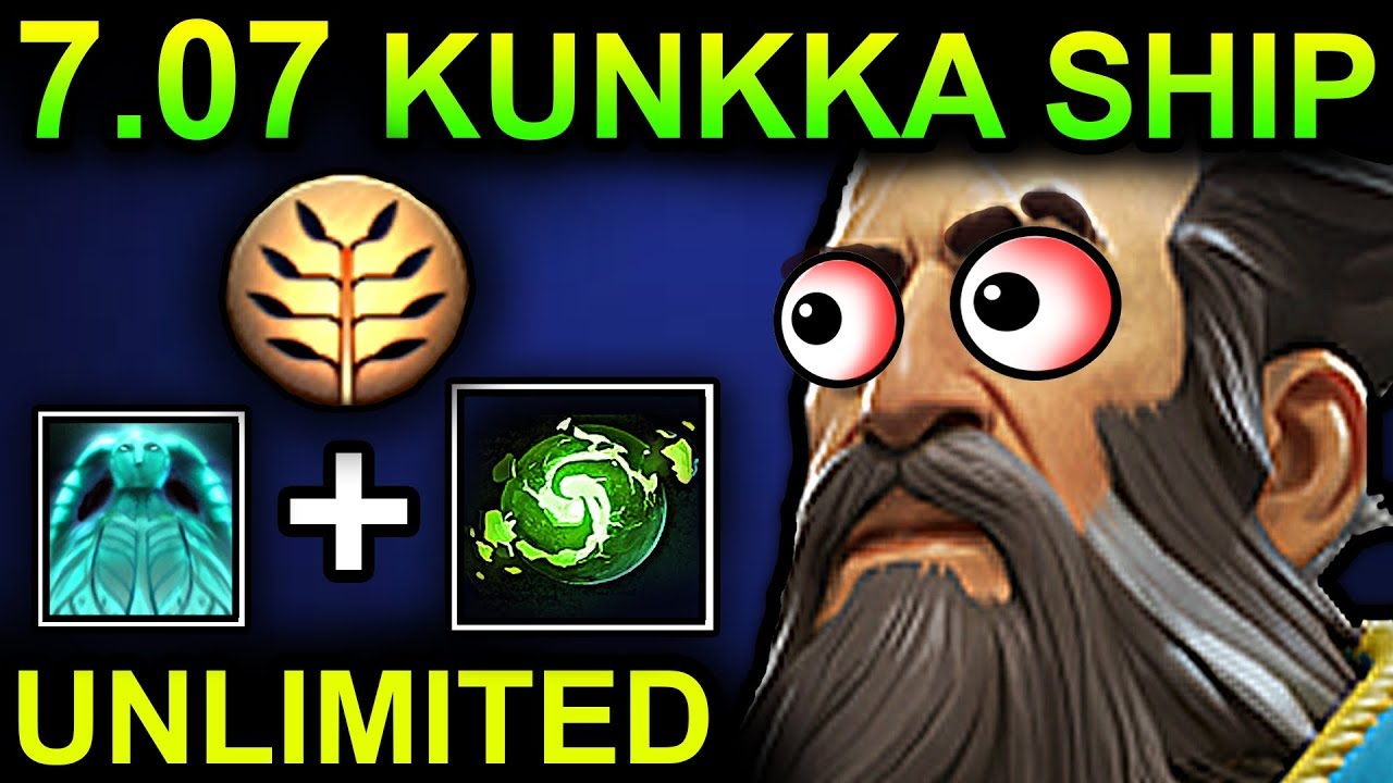 UNLIMITED SHIP KUNKKA - DOTA 2 PATCH 7.07 NEW META PRO GAMEPLAY
