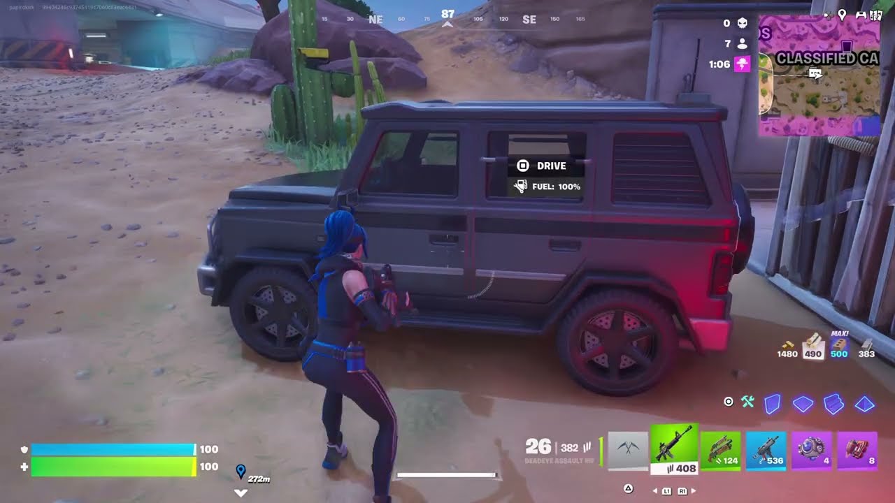 Fortnite Battle Royale in the square/rectangle storm - Gameplay - PS5 (ft. The Visitor Ai) 