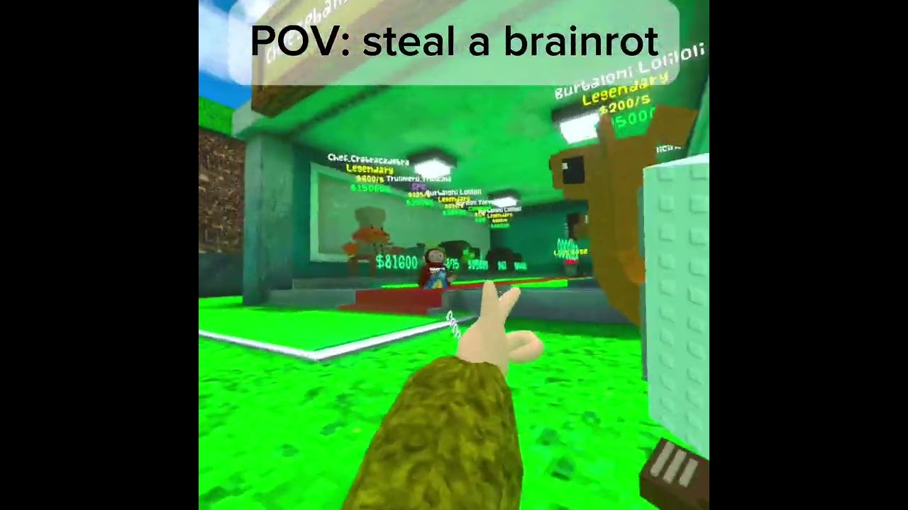 POV: steal a brainrot #sab #stealabrainrot #steal #a #brainrot #vr #gorillatag
