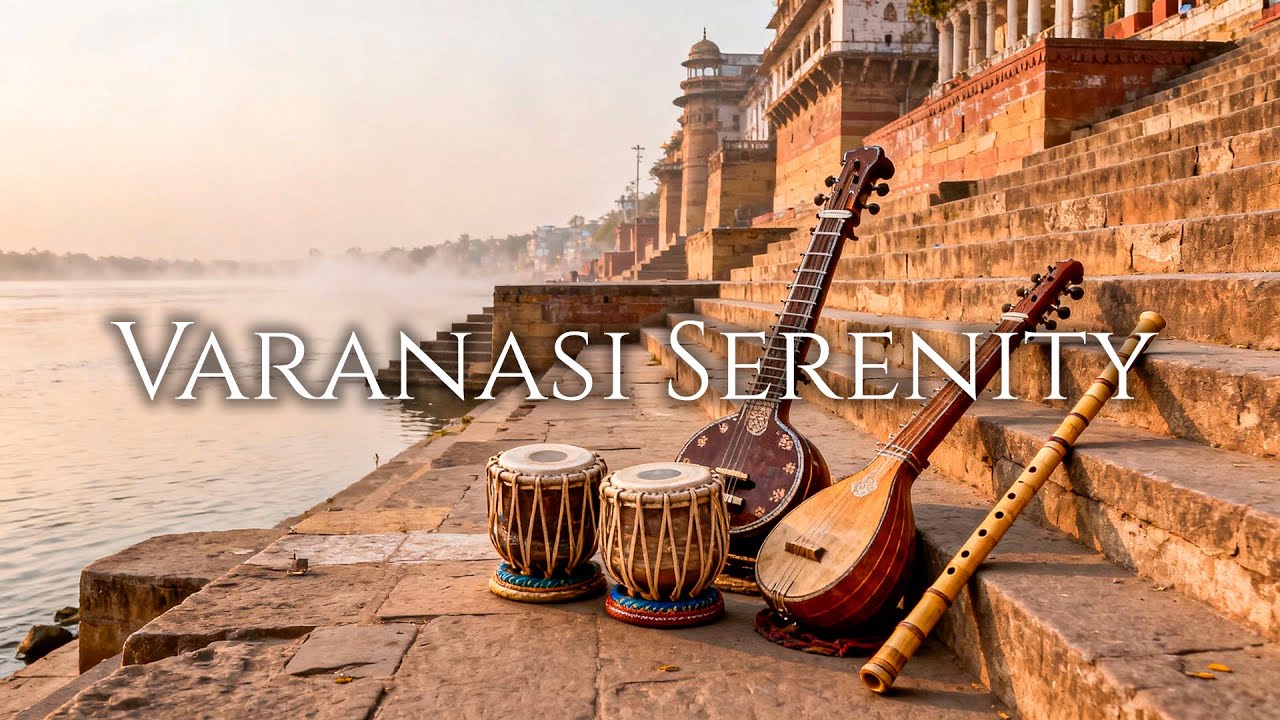 Varanasi Serenity 1 Hour Indian Classical Music for MeditationRelaxation & Yoga | Sitar Tabla Flute