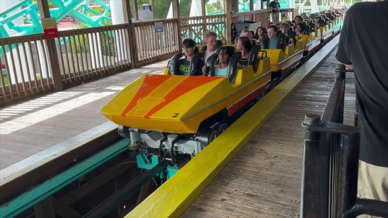 Carowinds Carolina Cyclone Off-Ride Footage (No Copyright)