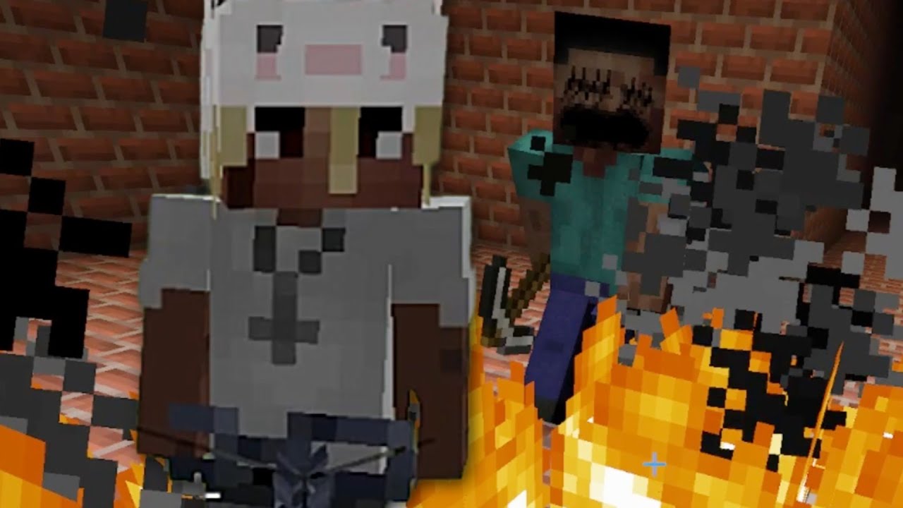 Horror Minecraft but We're Chained Together