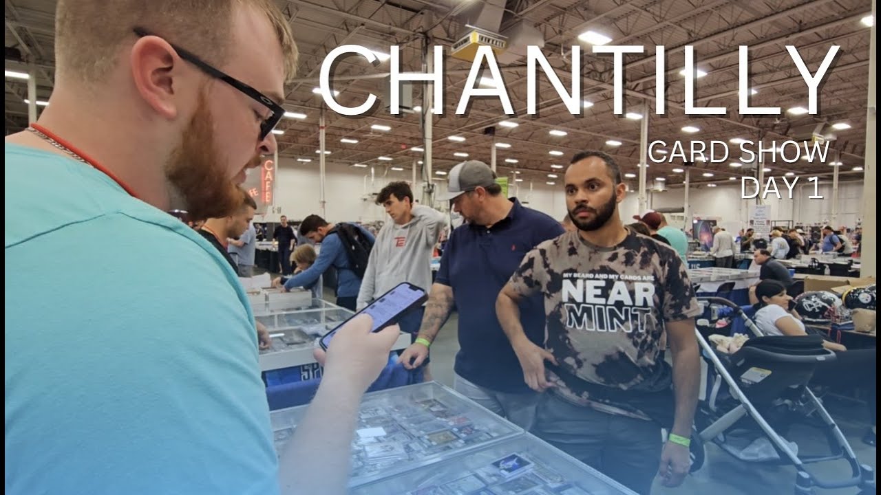 Buying Sports Cards At ONE Of The BIGGEST Shows In The Country!! Chantilly Card Show Vlog Day 1!!