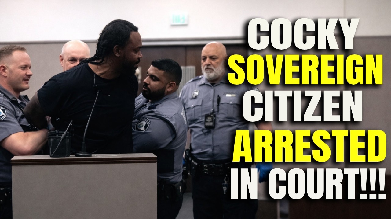 COCKY Sovereign Citizen Learns the HARD WAY He Can Be ARRESTED in Court