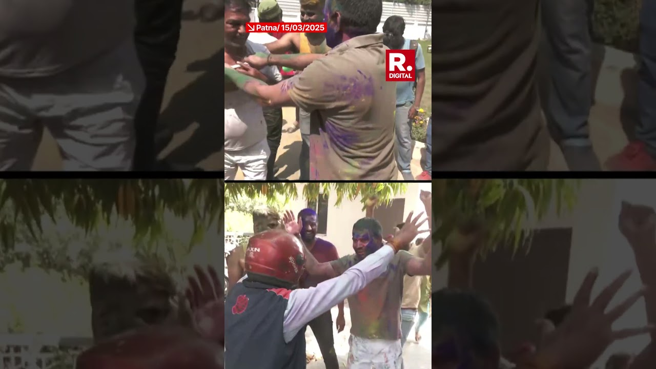 Tej Pratap's Kapda Faad Holi Celebration Viral After Cop Abuse Video