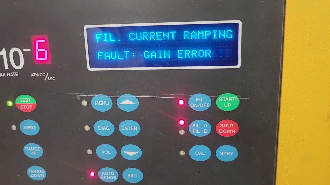 Vacuum Instruments Corporation MD-490S HELIUM LEAK TESTER