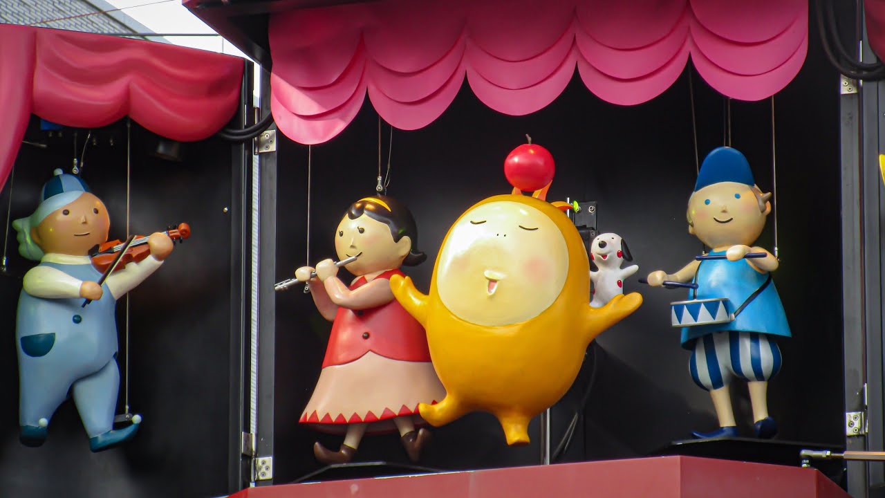 【1日1度のラッキー演出】飯田市並木通りからくり時計「ハミングパル」(長野県飯田市)Japanese mechanical clock tower in Iida