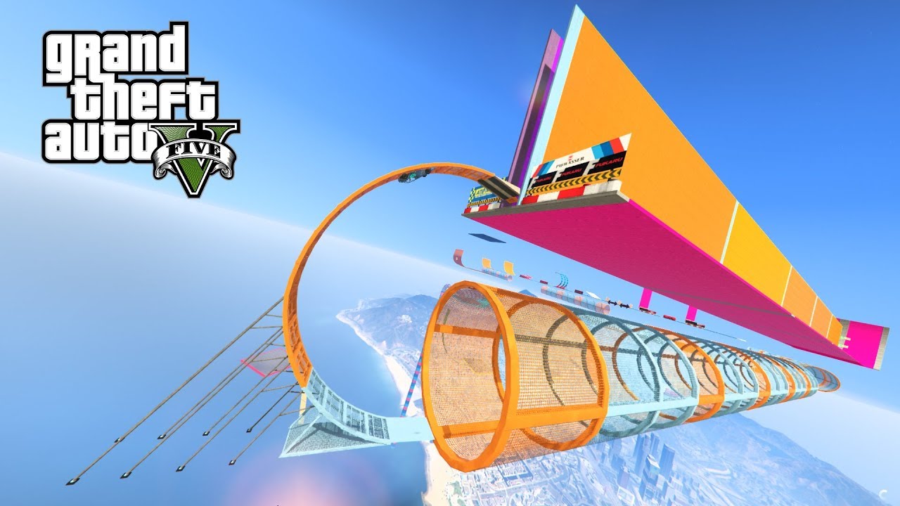 NAJLEPSZY PARKOUR SCRAMJET! w GTA 5 Online Hogaty i Ekipa "DŁUGO I KOLOROWO" 