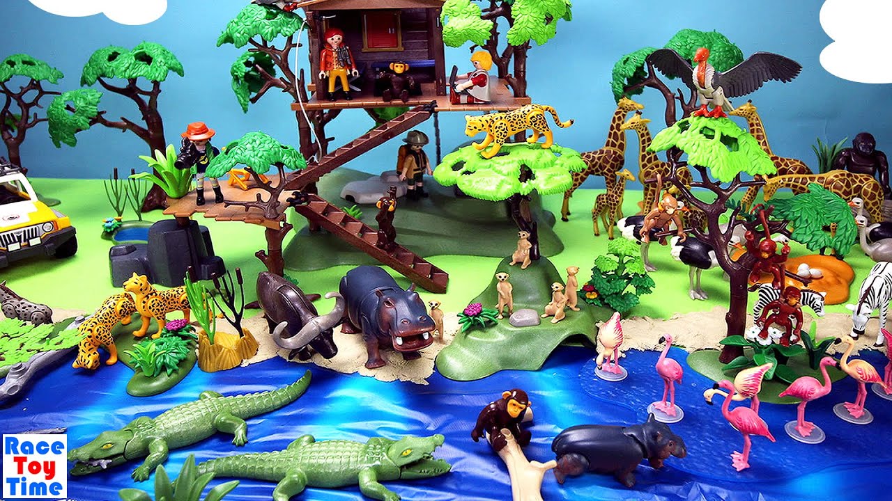 Playmobil Safari and Magical Forest Adventure with Animal Figures