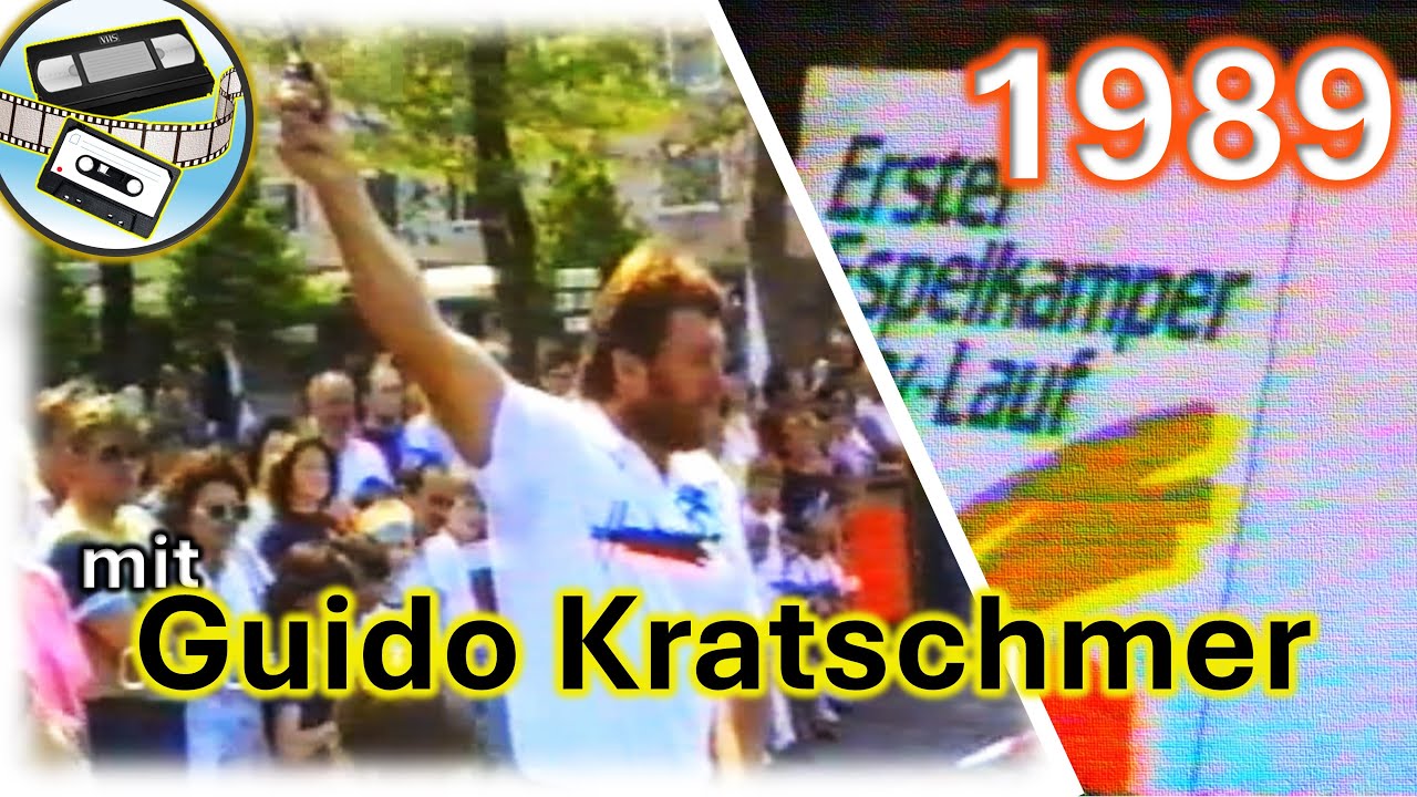 1. Espelkamper Citylauf 27. Mai 1989 mit Guido Kratschmer deutsche Zehnkampf-Legende / Leichtathlet