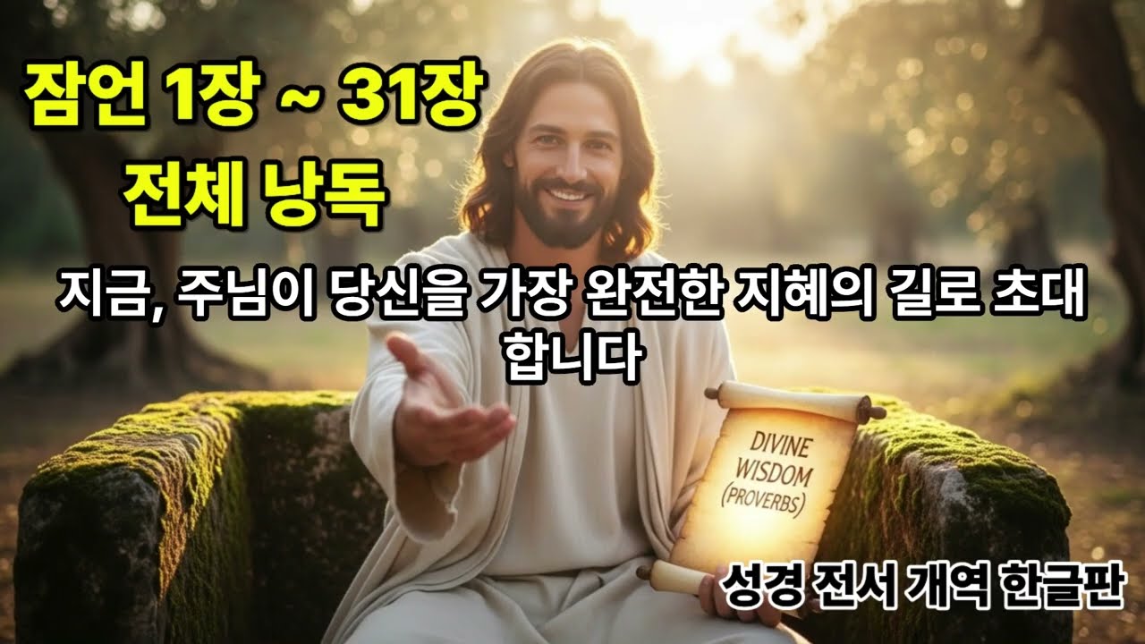 @제발 잠 안 올 때 '이 영상' 하나만 들으세요. 10분 만에 깊은 잠에 빠지는 소름 돋는 평안함  성경 낭독 잠언 1장~31장