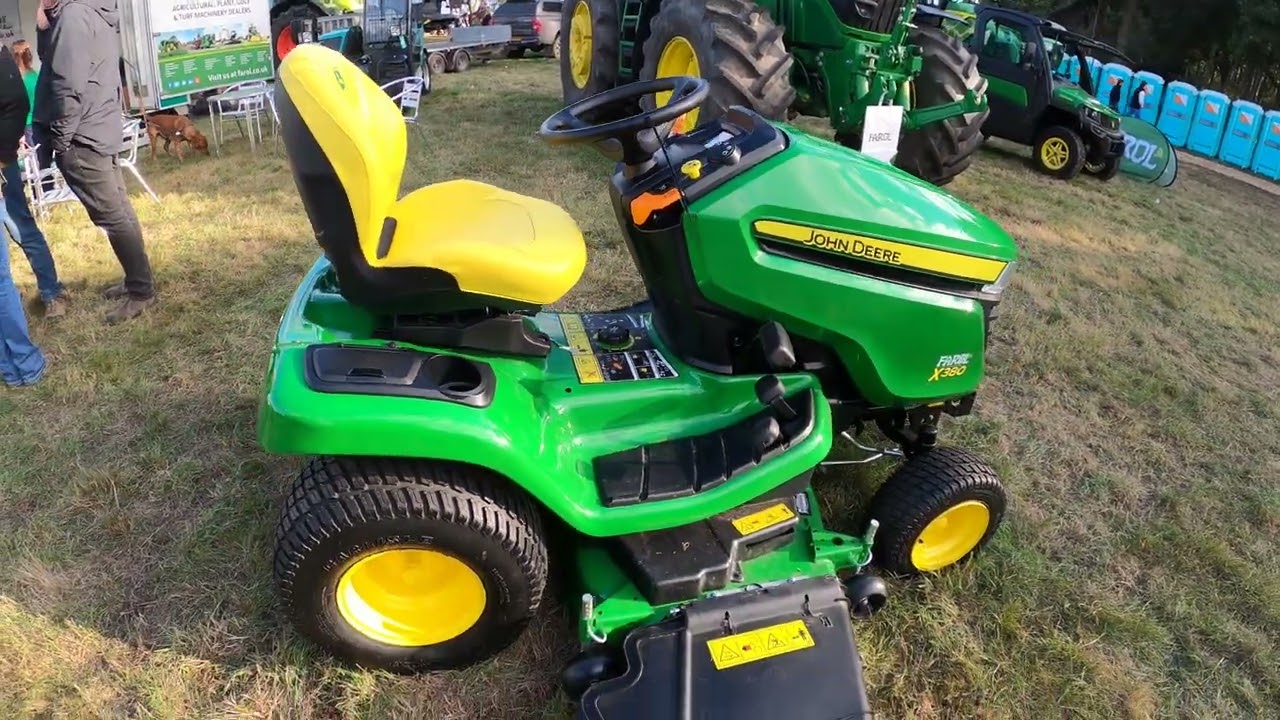 2024 John Deere X380 726cc 2-Cyl Petrol Riding Lawn Mower (19.7 HP) Farol at Southwell